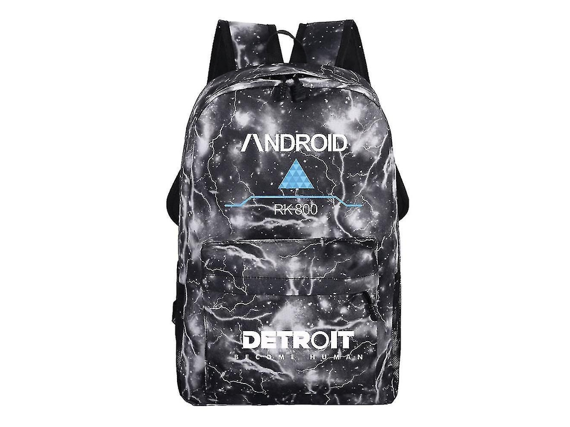 Mochilas Com Estampa De Estrelas Da Leisure Para Estudantes Do Ensino Médio, Pretas Olysi Shop