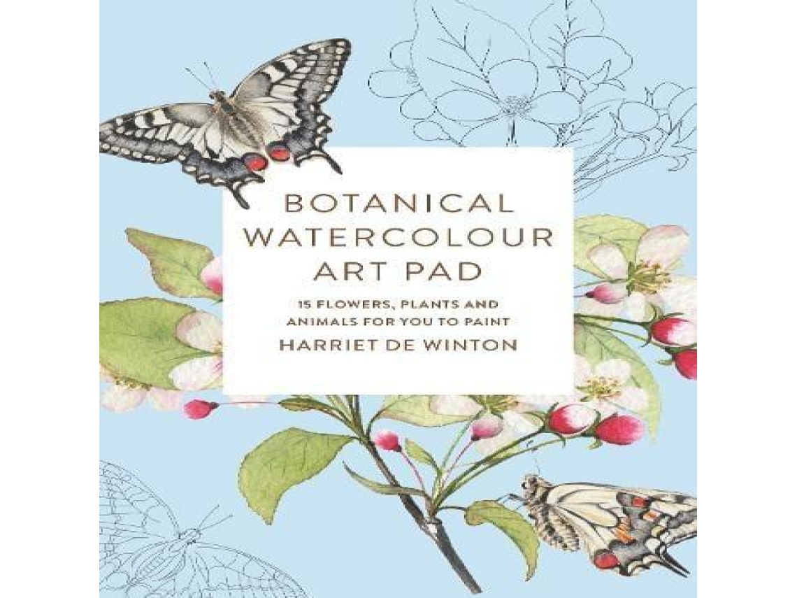 Livro Botanical Watercolour Art Pad de Harriet de Winton (Inglês)
