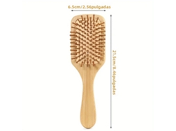 (estilo 3) Pente De Cabelo Ecológico De Bambu, Pente De Cabelo Antiestático De Madeira Natural