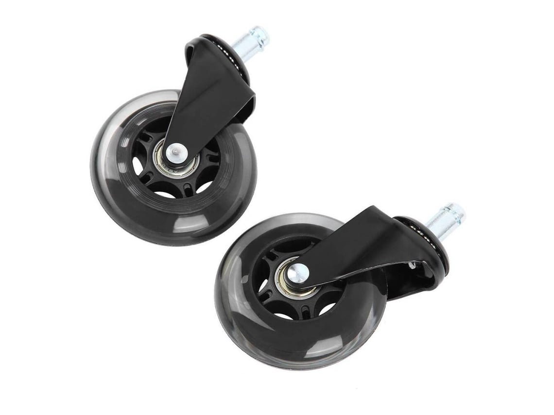 Cadeira de escritório de 1/2 peça com rodinhas de borracha 3,3 polegadas Slowmoose