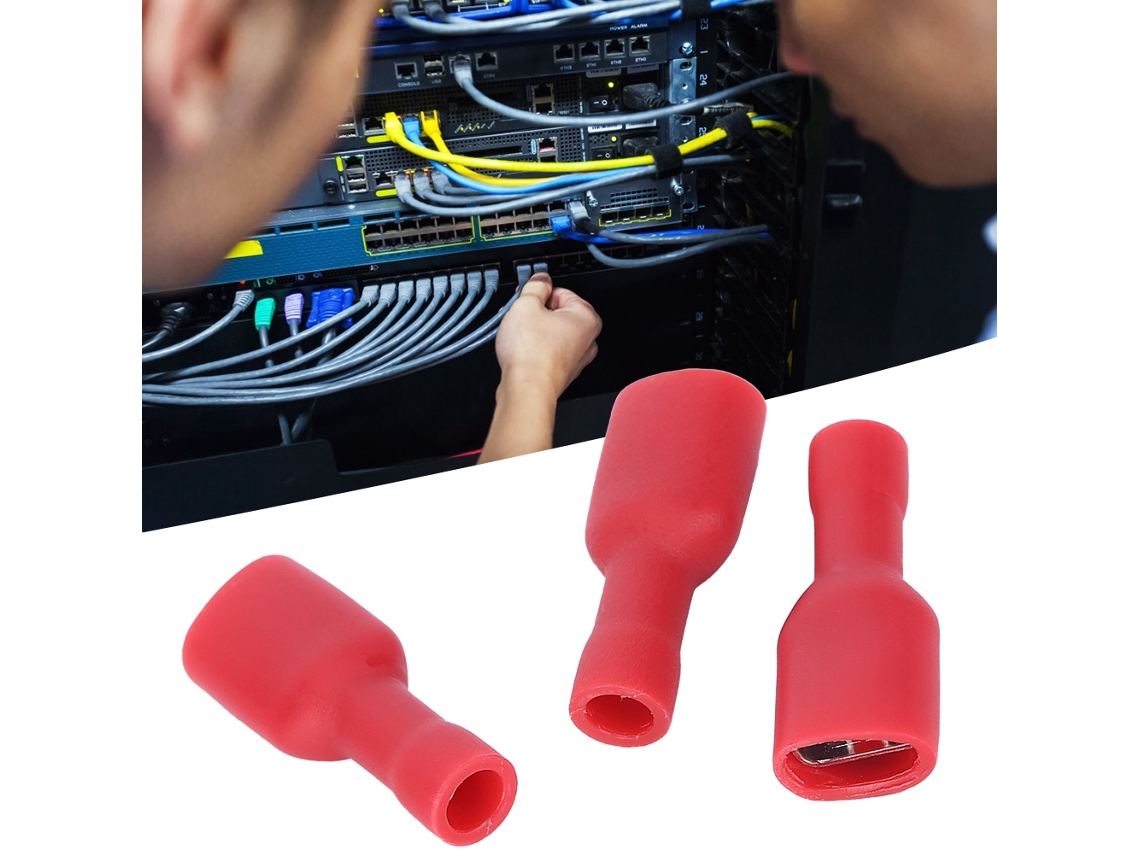 Kit De Conectores De Fio Fêmea Totalmente Isolados Laxiscreed Com 1000 Peças Para Instalação Elétrica