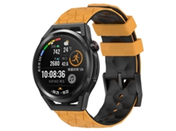 Pulseira De Silicone Bicolor Com Estampa De Futebol Para Huawei Watch Gt Runner 22mm