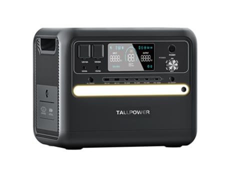 Estação de Energia Portátil TALLPOWER V2400 2160Wh Lifepo4 Gerador Solar 2400W Saída Ca Ups 13 Saídas