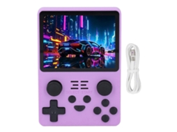 Console De Jogos Retrô Portátil Roxo De 3,5 Polegadas Para Casa E Viagem, 64 Gb Ly Ebike