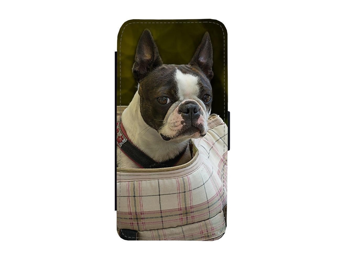 Capa Flip Para Iphone 17 Com Estampa De Boston Terrier