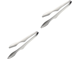 Pinças De Aço Para Alimentos Solustre, Conjunto De 2 Peças, Multifuncionais, Ideais Para Churrasco, Cozinha E Eventos