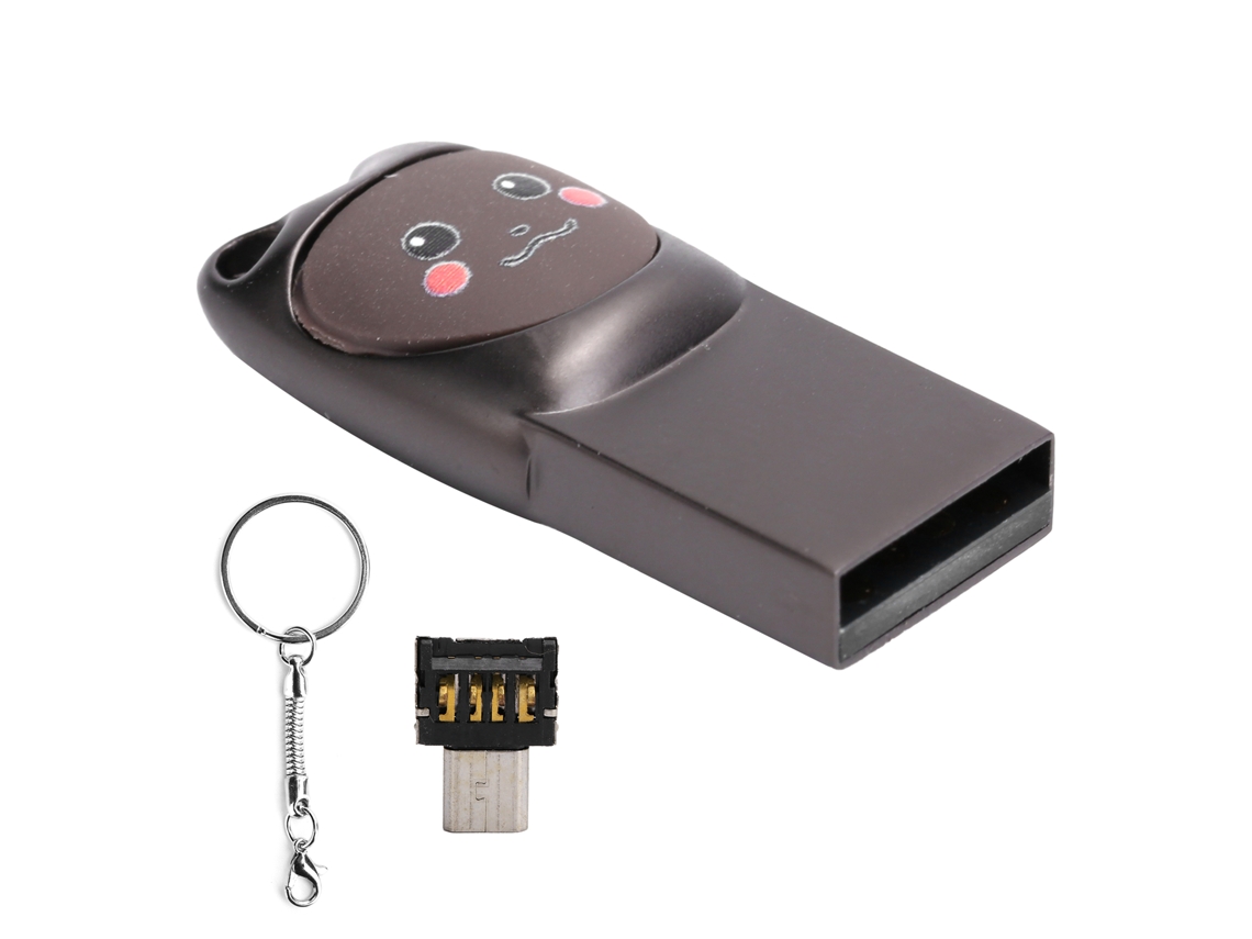 Pen Drive Usb2.0 LAXISCREED Cinza Claro Mini