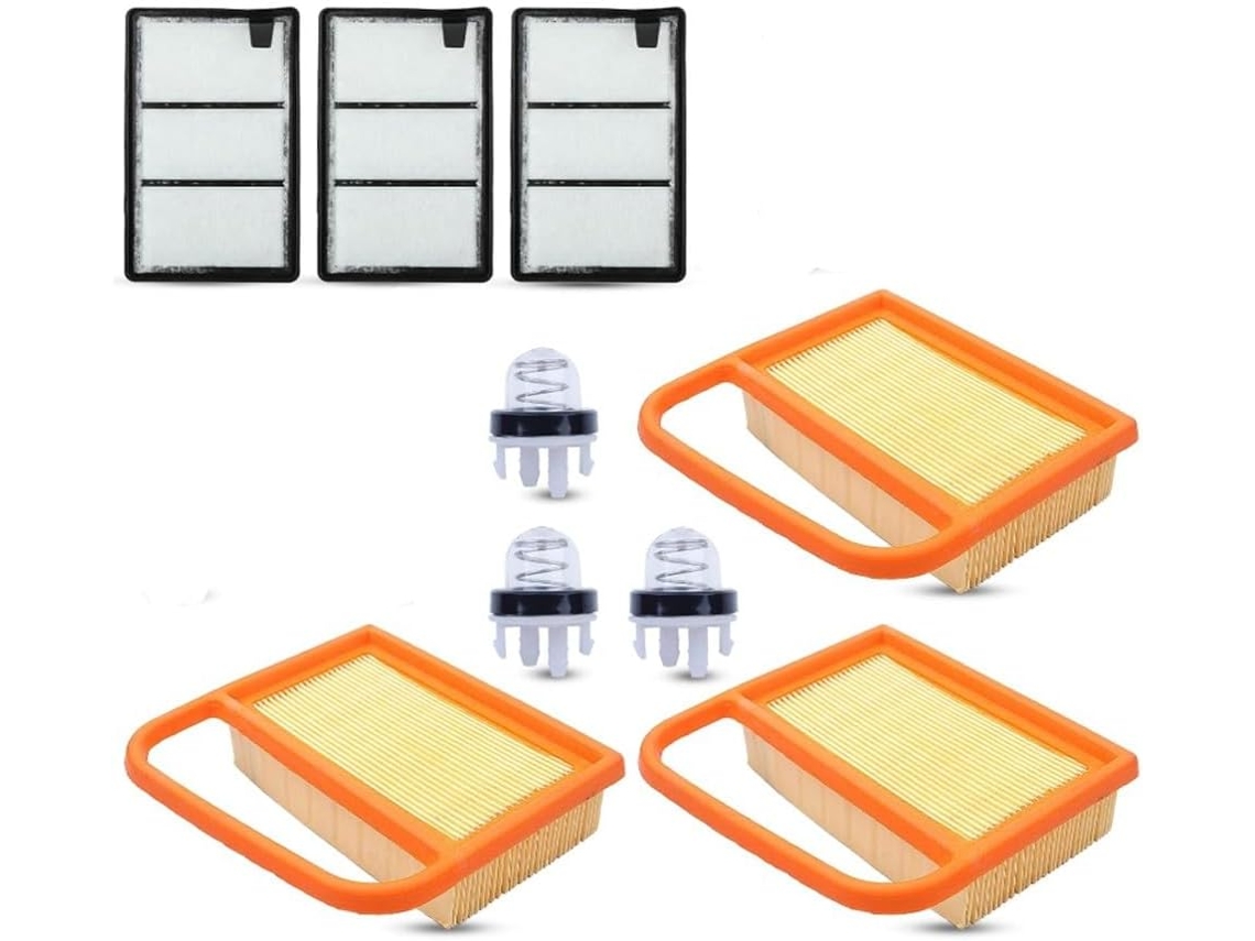 Conjunto De 9 Filtros De Ar Para Cortadores De Grama Ts410, Ts420, Ts410z E Ts420z.
