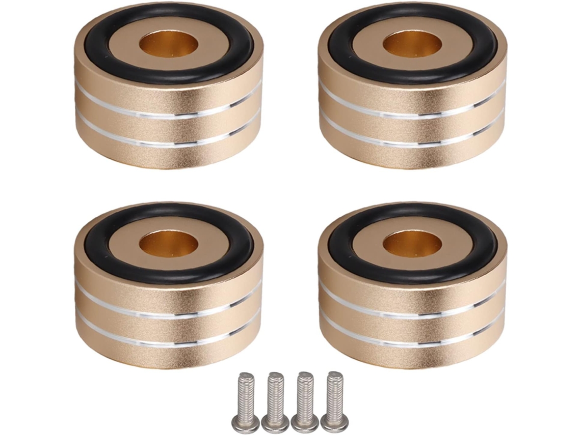 Conjunto De 4 Pés De Isolamento Para Alto Falantes, Pés De Isolamento De Alumínio De 40x20mm, Pés De Gokoco