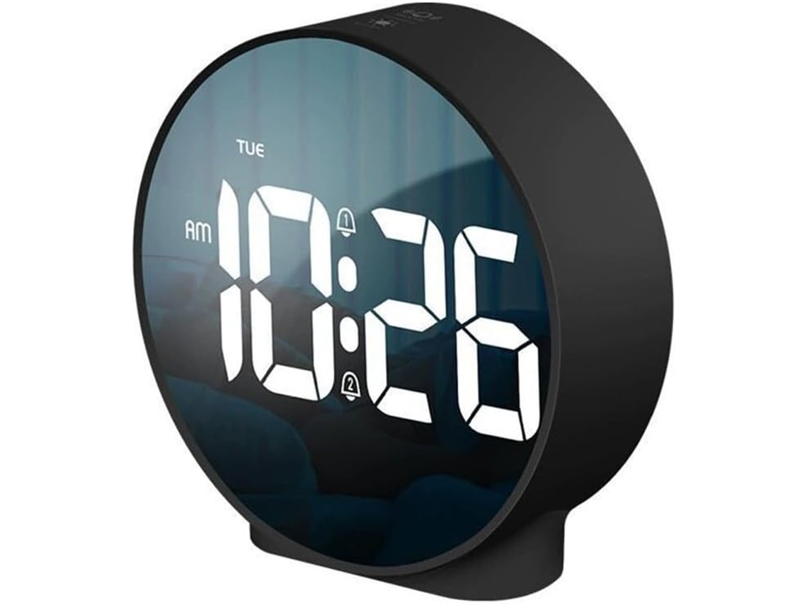 Despertador Digital, Grande Visor Led - Para Uso Prático E Funcional