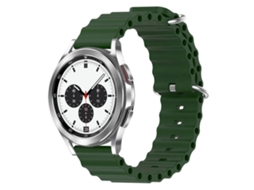 Pulseira De Silicone Estilo Oceano, Cor Sólida, Para Samsung Galaxy Watch 4 Classic 42mm 20mm.