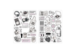 2 adesivos decorativos de desenho cartoon, autoadesivos, DIY | S/MARCA