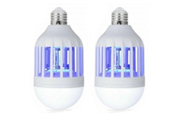 Lâmpada Led E27 Matamoscas 15w 220v Com 3 Modos De Iluminação E Extermínio De Mosquitos 2 Peças