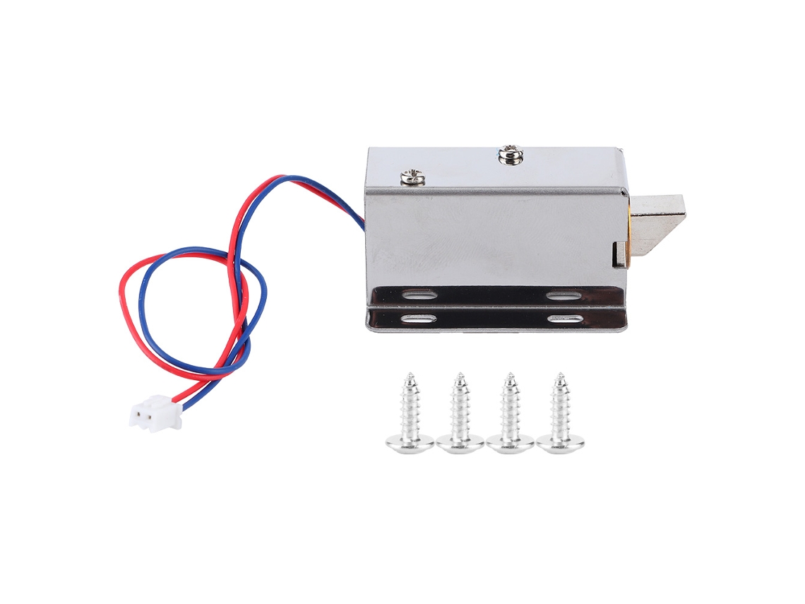 Fechamento Eletromagnético Primerox Mini Dc 12v para Porta, Janela, Armário, Gaveta