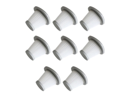 Conjunto de 8 Filtros Hepa Substituição para Aspirador de Pó Portátil Deerma Dx118c e Dx128c BRILVIBERA (sem Acessórios)