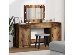 Vidaxl Mesa De Vestir 3 Unid. Castanho 78,5 X 41 X 135 Cm