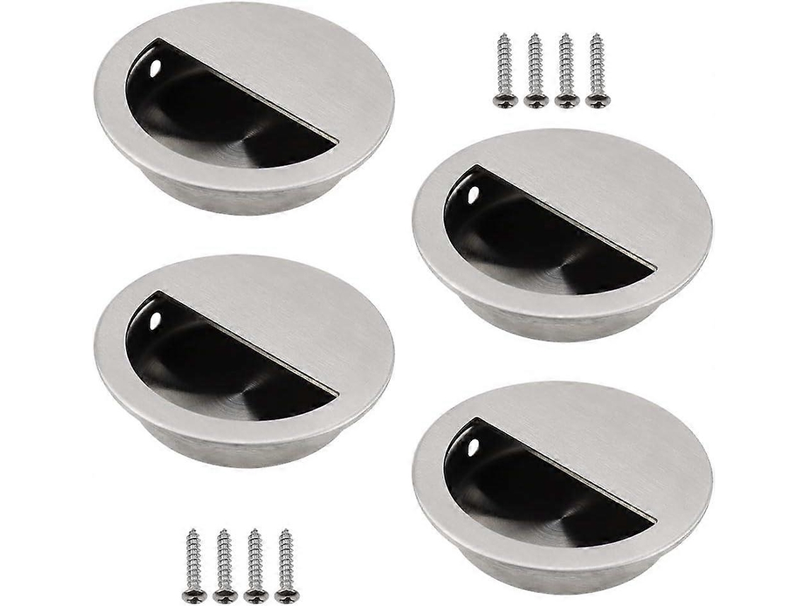 Conjunto de 4 manejos de aço inox para portas S/MARCA