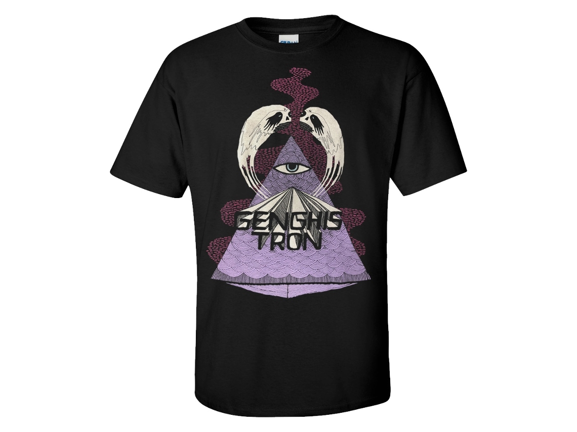 Genghis Tron Pyramid T shirt ROCKINSTONE Unisex Adults Best Sellers Size:l