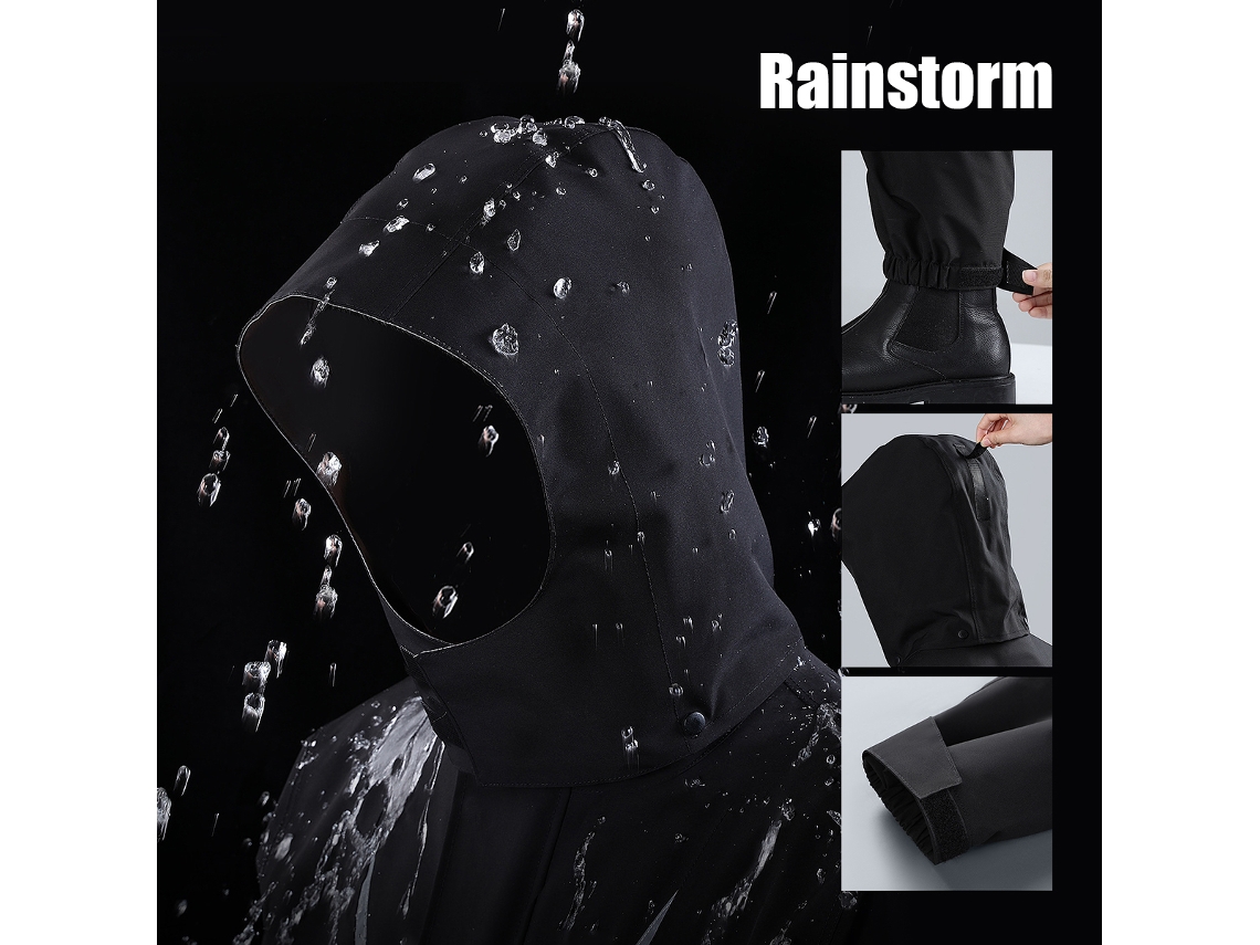2026 Jaqueta de Chuva Impermeável para Homem Moto Conjunto de Chuvas Reflexivo S/MARCA