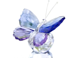 Figura De Borboleta Voadora Morada De Cristal Com Bola Para Decoração Residencial Cel