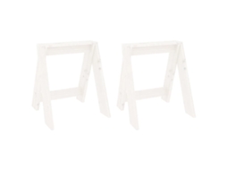 Stool, Stools Vidaxl Branco Madeira De Pinho (40 X 40 X 45 Cm)