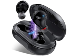 Bestvite Fones Bluetooth Tws Ipx8 3d Graves Profundos Cancelamento Ruído Treino Preto