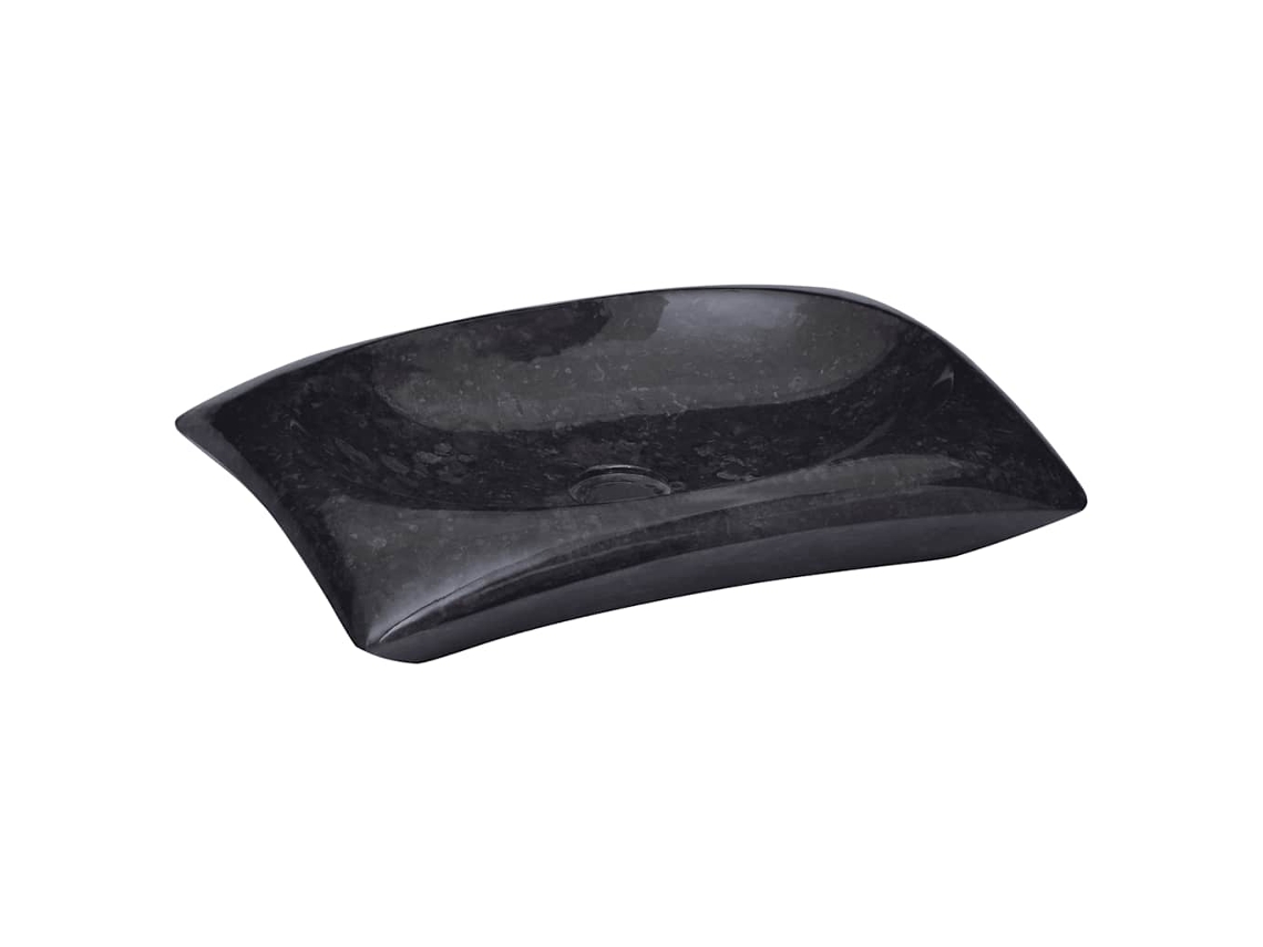Vidaxl Lavatório 50x35x10 Cm Mármore Preto