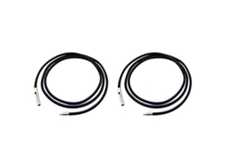 2 Cordones Encerados Negros Para Collares, Con Cierre.