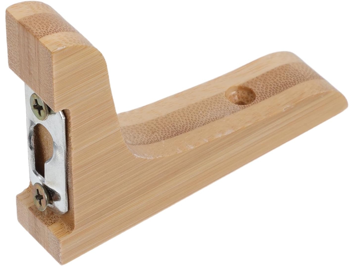 Suportes Triangulares De Bambu Para Prateleiras Com Fixação Oculta Na Parede.