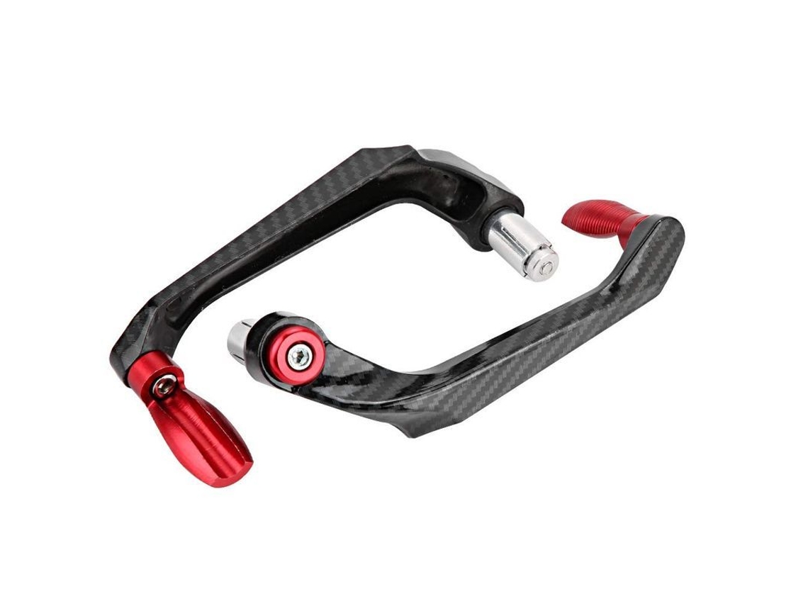 Protetor de Alavanca de Moto Universal 7/8 Polegada Liga de Alumínio Vermelho S/MARCA
