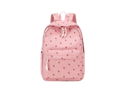 Mochila Escolar Menina – Saco Escola – Mochila Veludo Cotelê – Poliéster – Rosa