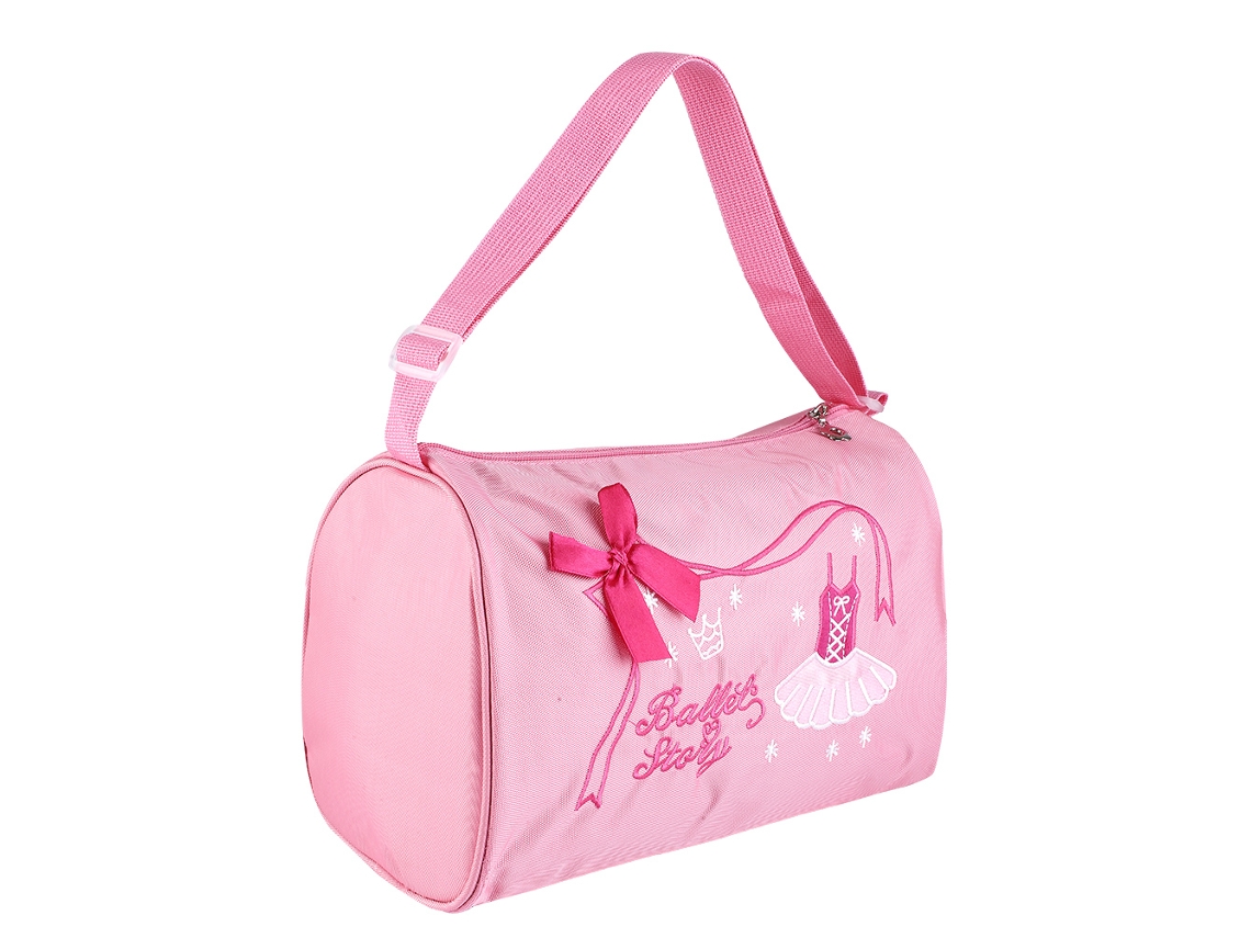 Mochila Infantil para Dança, Balé e Natação, Bolsa de Mão Bordada AQUAFORGE (rosa)