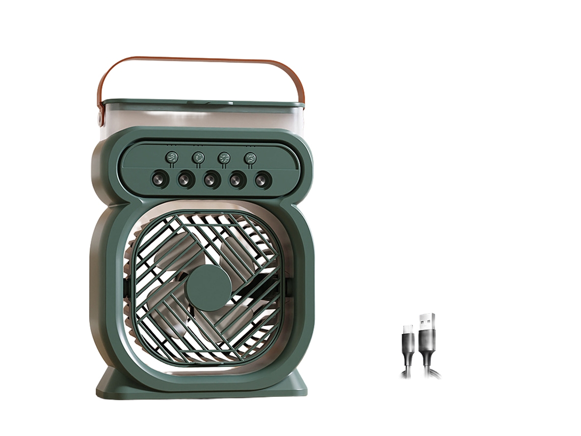 Laxiscreed Ventilador Frio Com Misturador, Usb, Led E Mangueira Para Mesa Ou Quarto