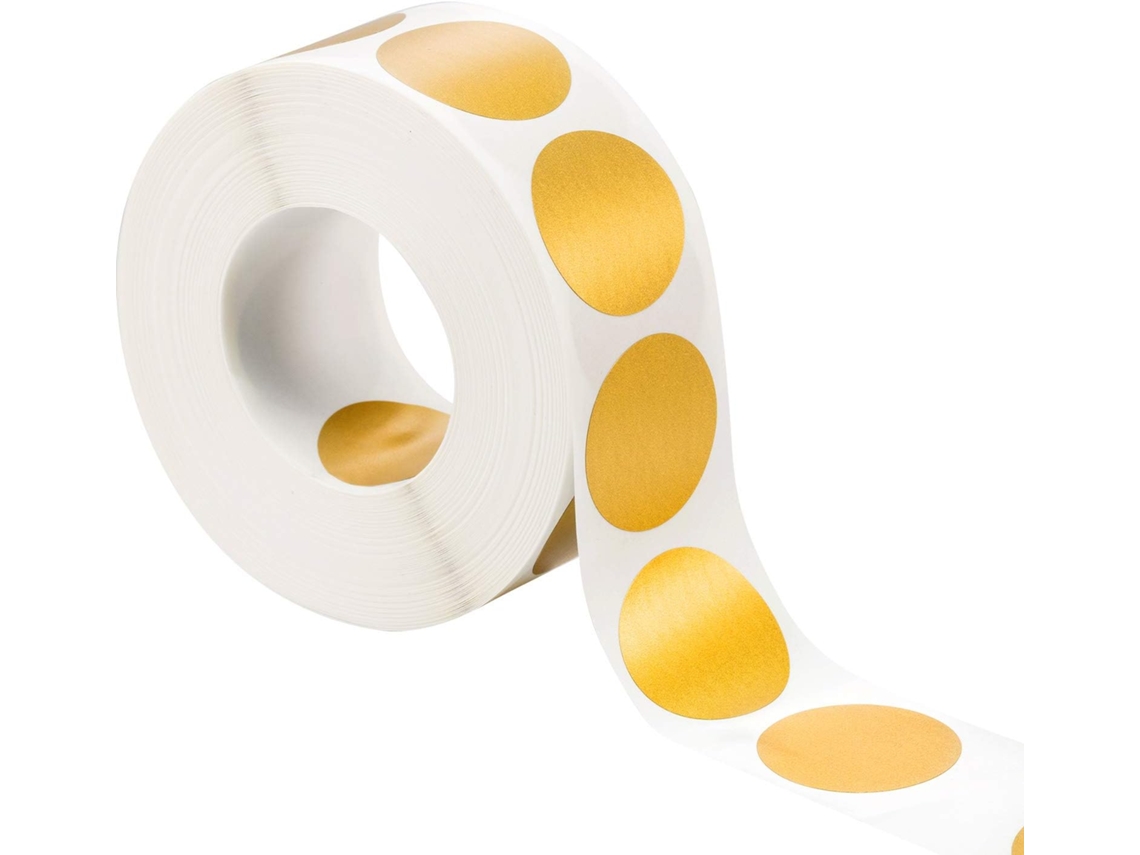 Etiquetas Redondas Para Raspar Ouro Círculo De 1 X 1 Polegada ZMDECQNA 300 Un