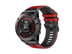 Bracelete Pioneer para Garmin Marq Driver Performance Edition Vermelho e Preto