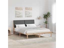 Vidaxl Estrutura Da Cama Com Cabeceira Castanho 160 X 200 Cm
