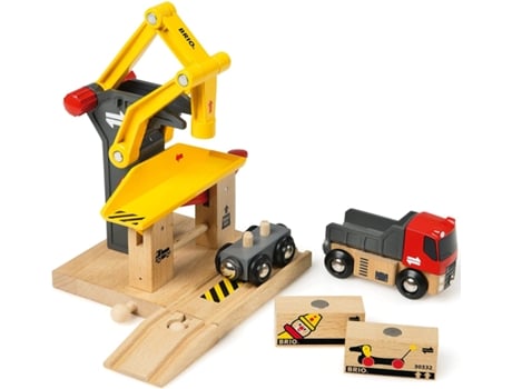 Jogo de Tabuleiro BRIO Cargo Loading Crane (2 Anos)