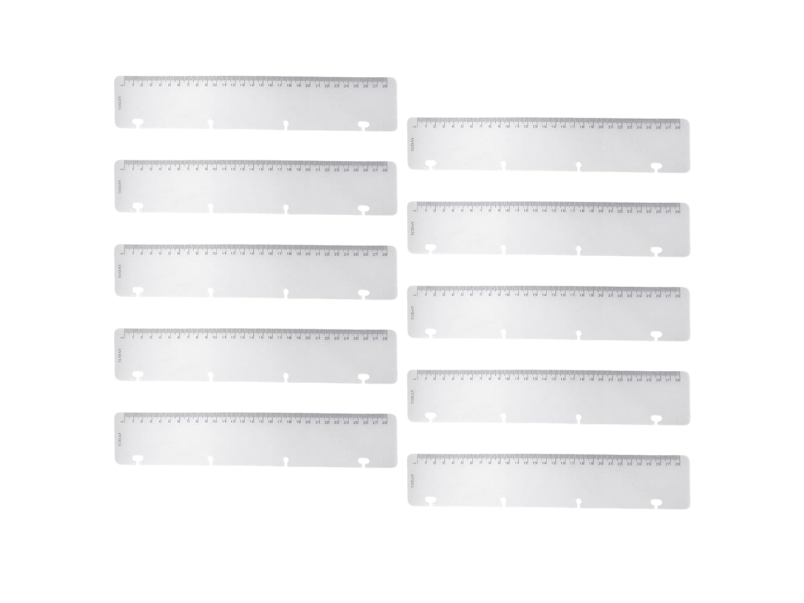 Régua Multifuncional Fosca Para Fichários, Cadernos, Marcadores De Página, Divisórias Para Diários, Desenhos E Outras