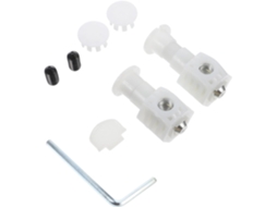 Kit De Fixação Para Vaso Sanitário Suspenso Com Nylon Reforçado E Parafusos Laterais De Ferro.