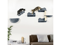 Conjunto Parede 4 Peças Escada Rede Plataforma 5kg