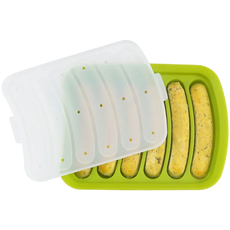 Forma de silicone com 6 compartimentos AQUAFORGE, ideal para presunção e boliche, com tampa
