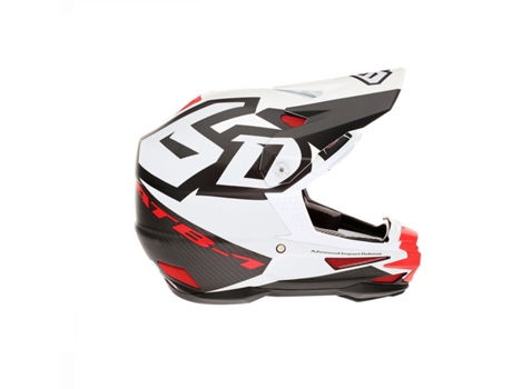 Capacete Completo Bicicleta Bmx / Mtb 6D Helmets - Atb-1 Switch White/Black/Red Matte