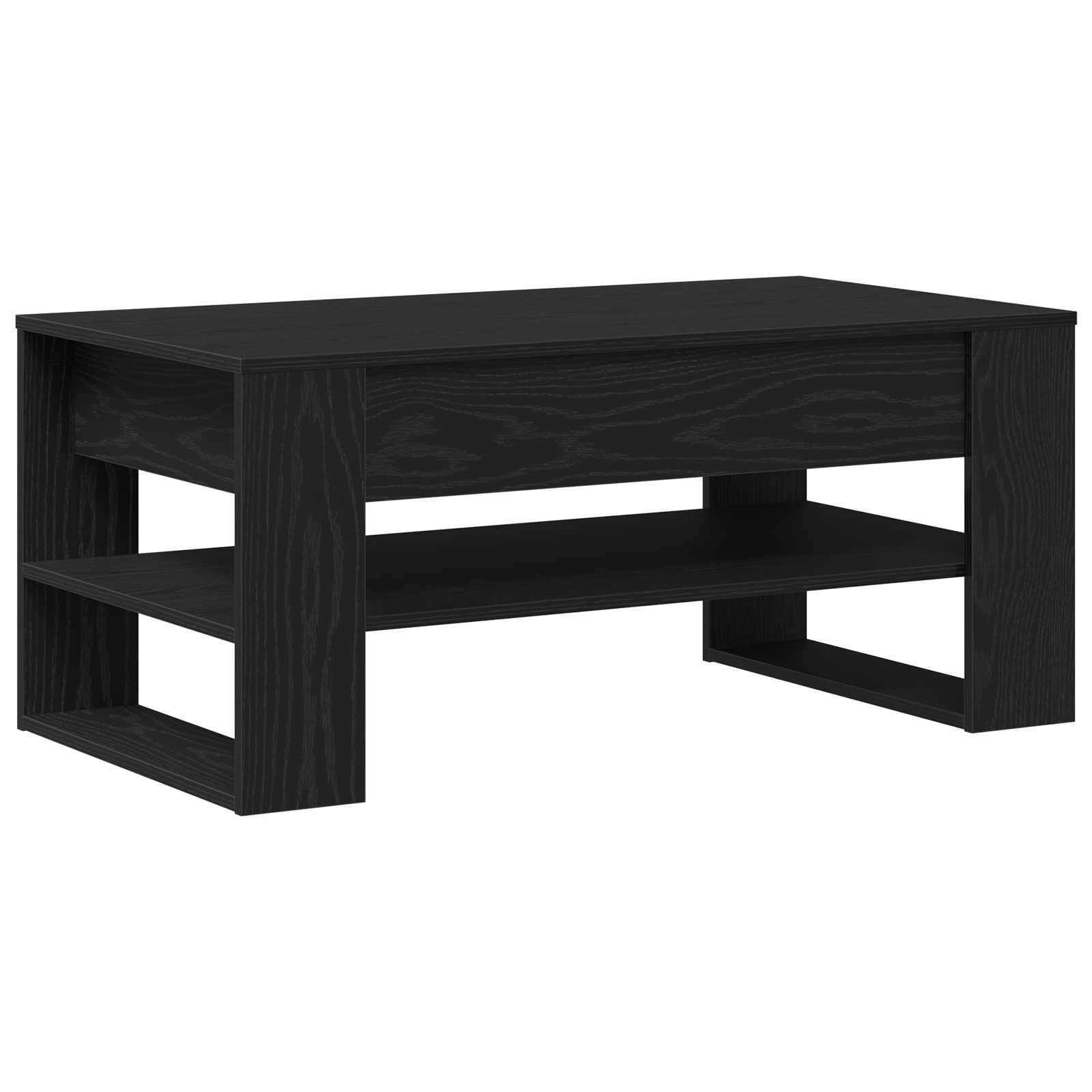 Conjunto 1 Mesa De Centro Vidaxl Preto Derivados De Madeira (102 X 55 X 45 Cm)