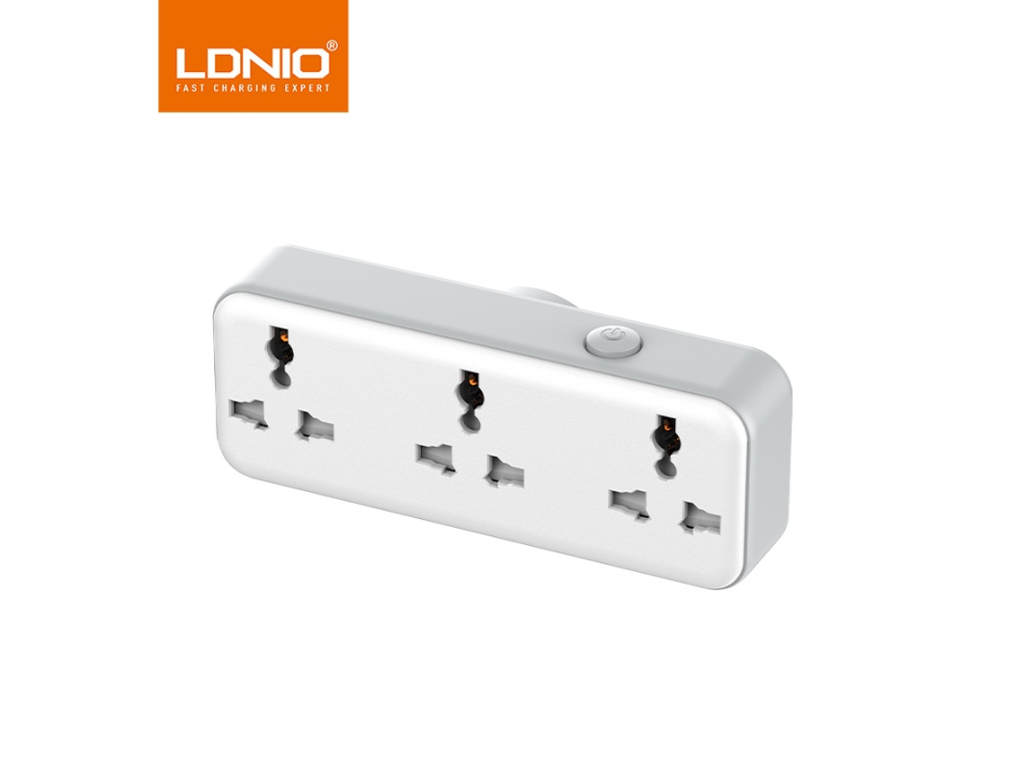 Tomada inteligente giratória Ldnio com USB e PD Fast Charge, padrão britânico, sem fio, múltiplas portas CHABERLU
