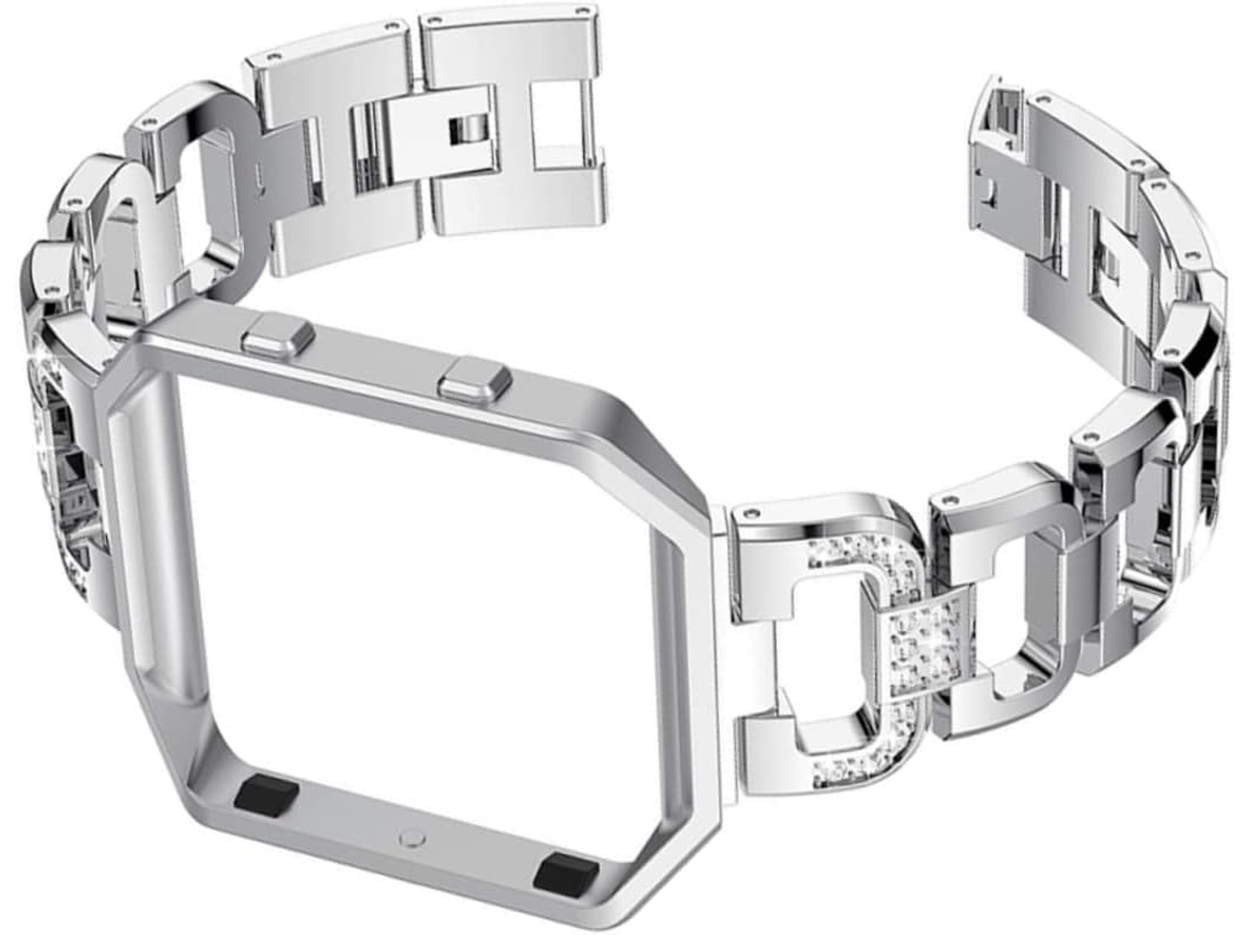 Pulseira Para Smartwatch Com Fecho Em Metal Formato De D Strass E