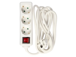 Tomada Elétrica De 3 Vias Com Interruptor E Aterramento, 3m