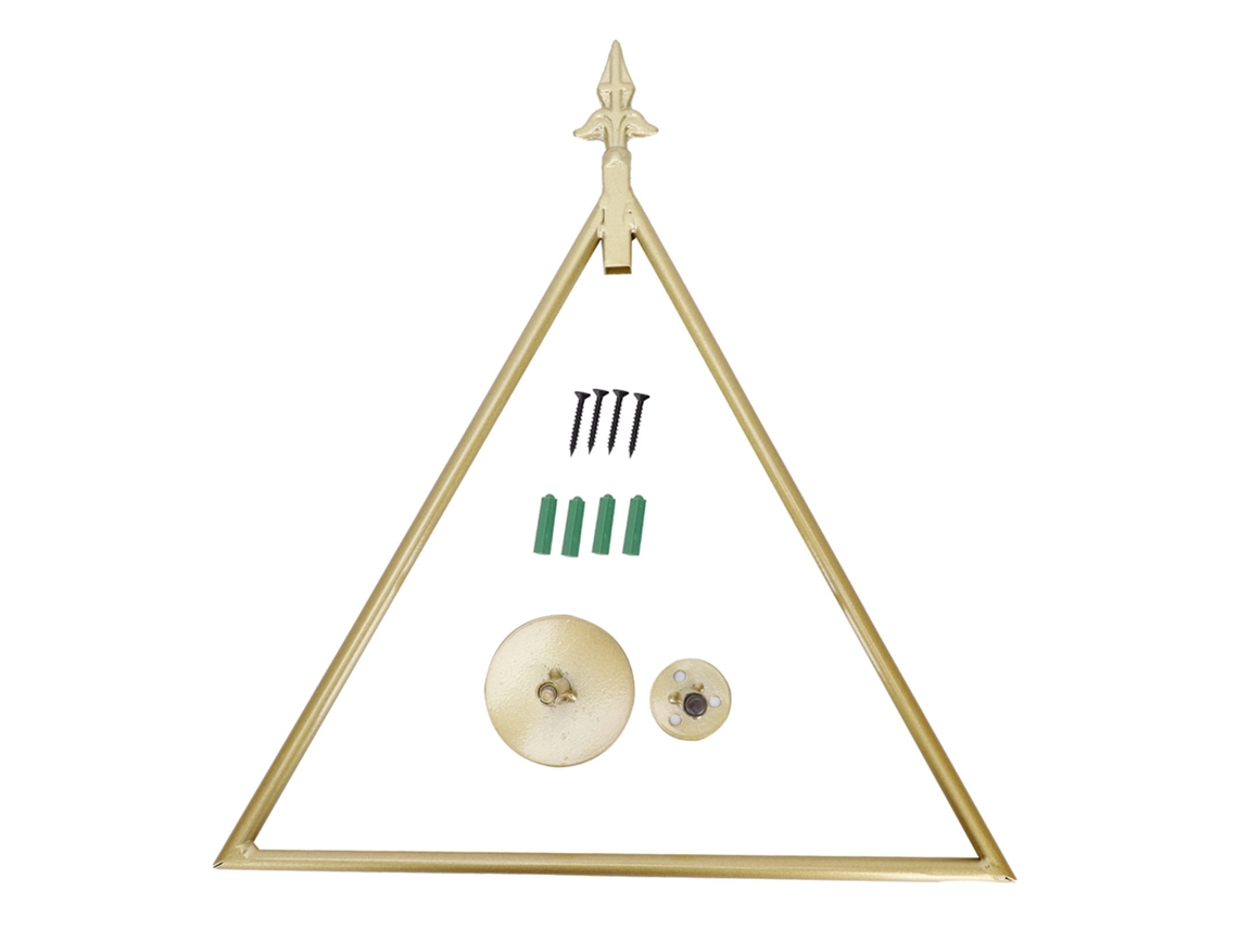 Laxiscreed Suporte De Toalha Nórdico Triangular Dourado Para Casa De Banho