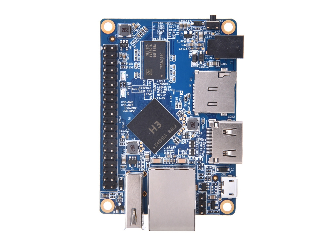 Placa Desenvolvimento Computador Quad core A7 Chip H3 Microcontrolador Programável