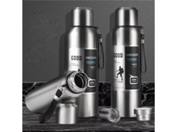 Garrafa Térmica Ipree De Grande Capacidade (1000ml/2000ml) Em Aço Inoxidável Para Chá Café E Água - Ideal Para Viagem