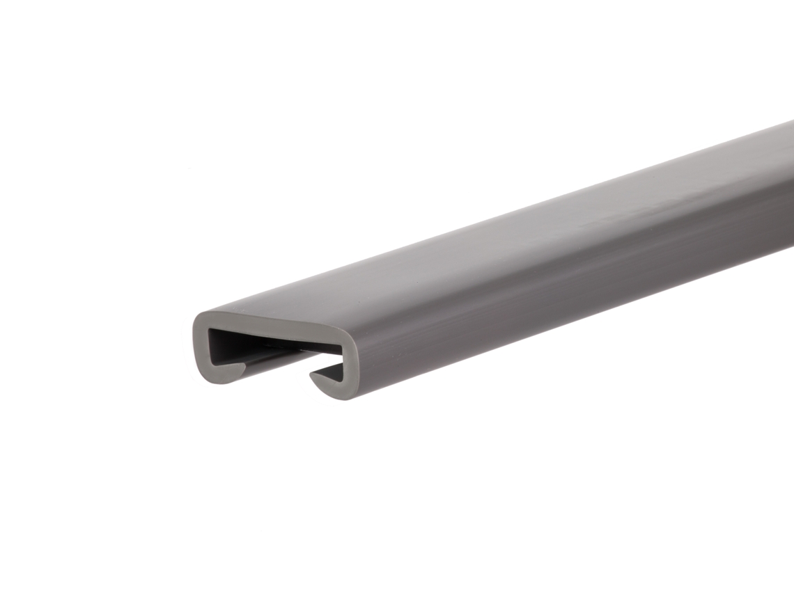 Corrimão Quest Pvc Premium 35x8 Mm, Cinzento Escuro, 1 M